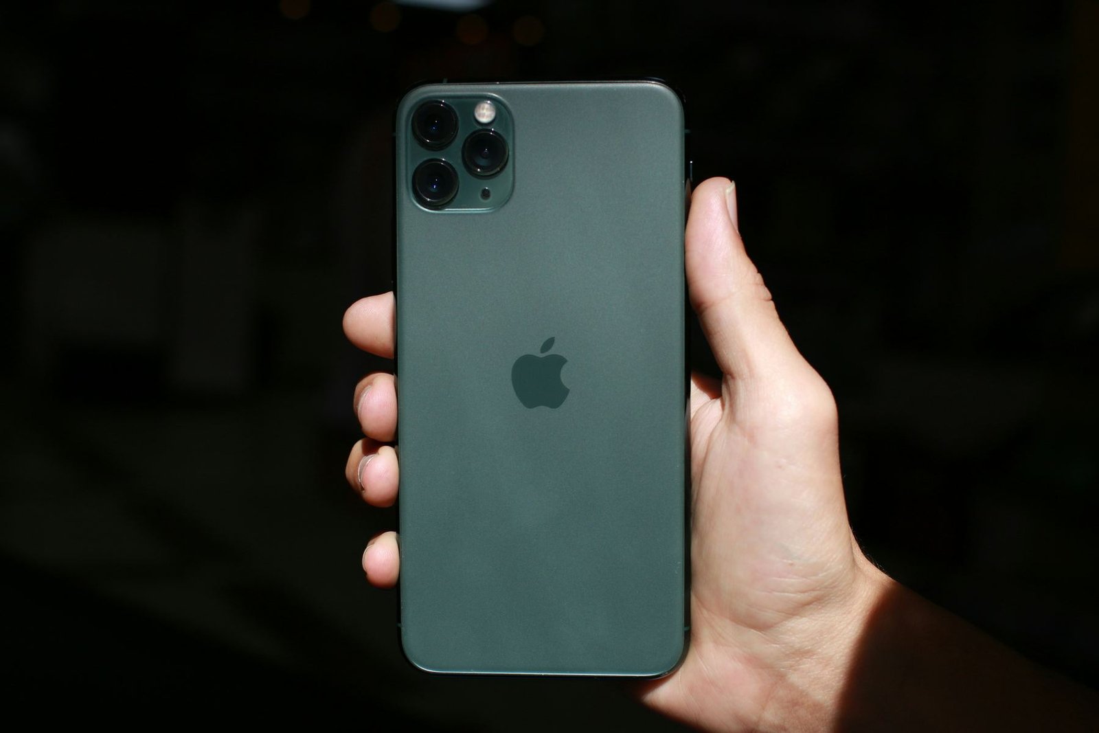 Smartphone held in hand