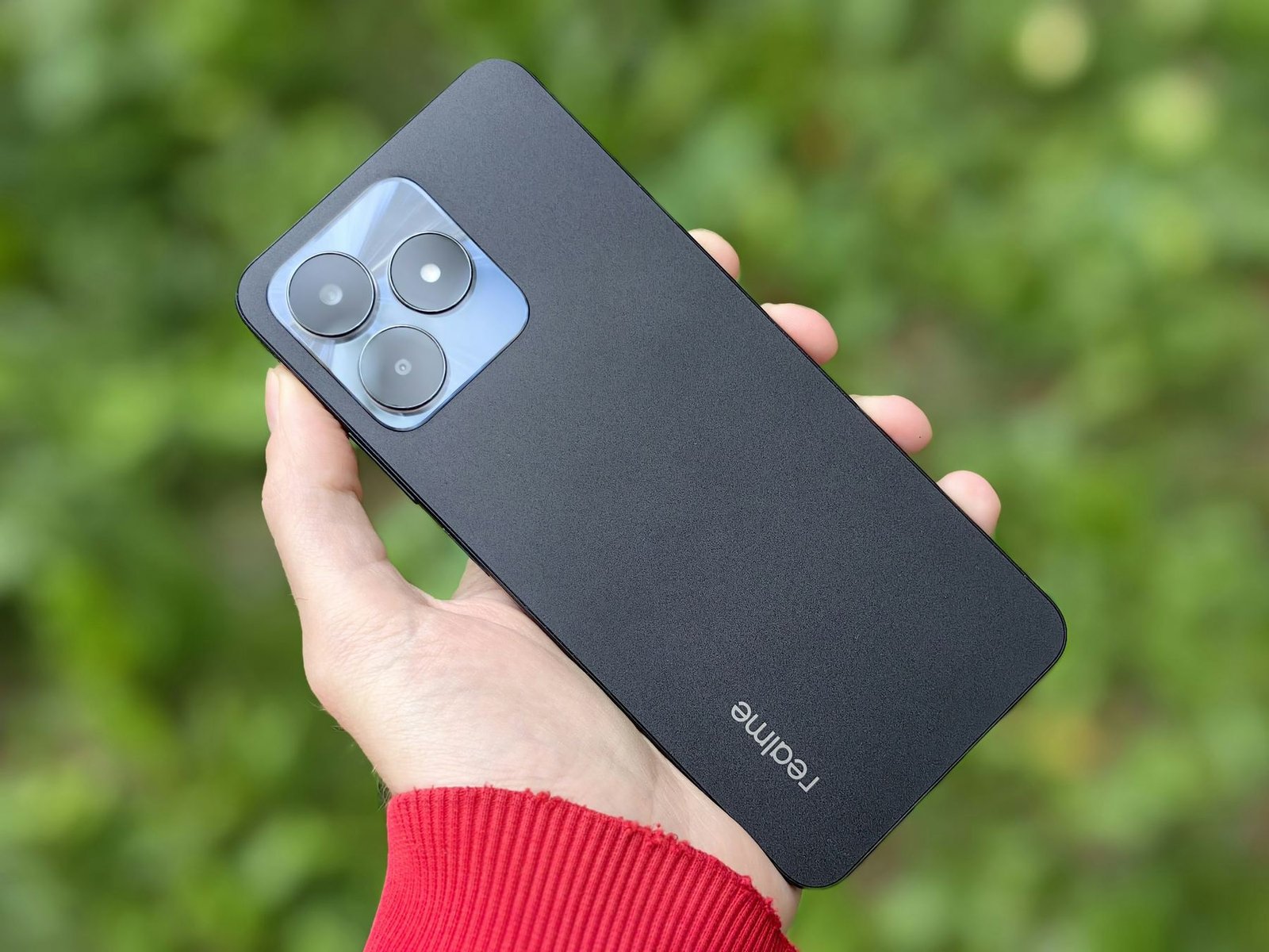 Smartphone used outdoors on the go